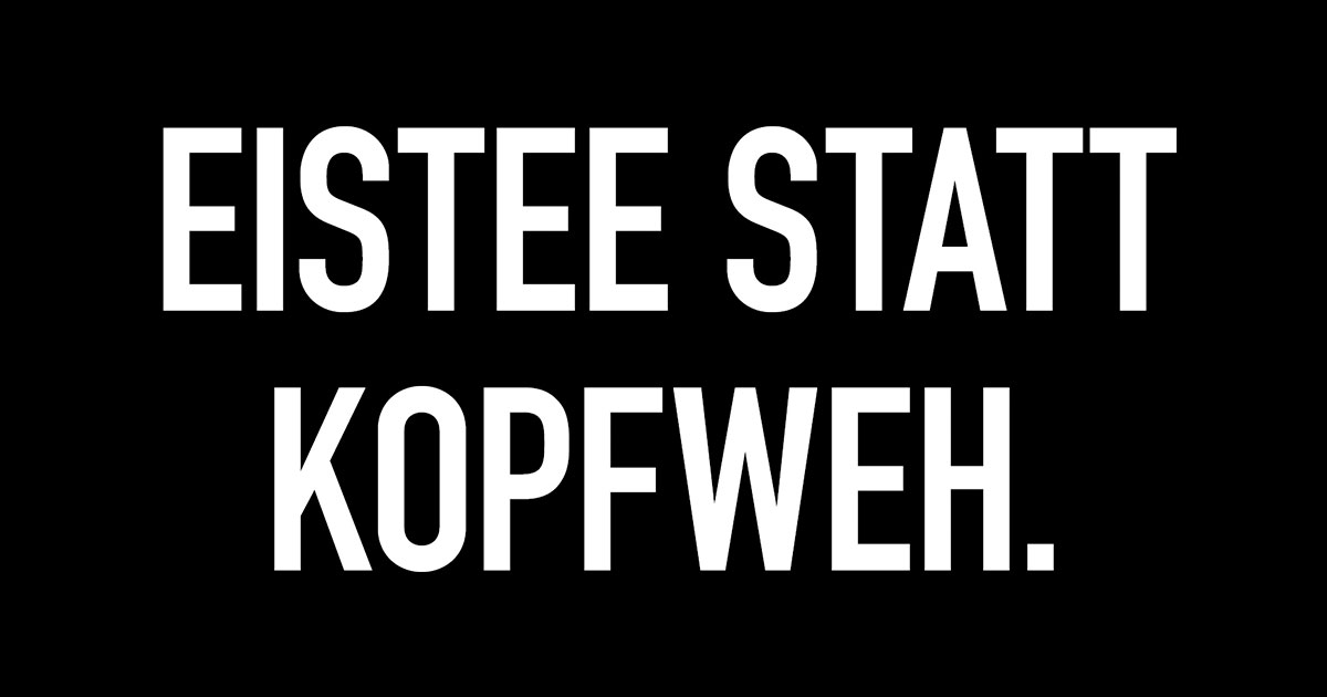 alkoholfreier Dry January Eistee statt Kopfweh