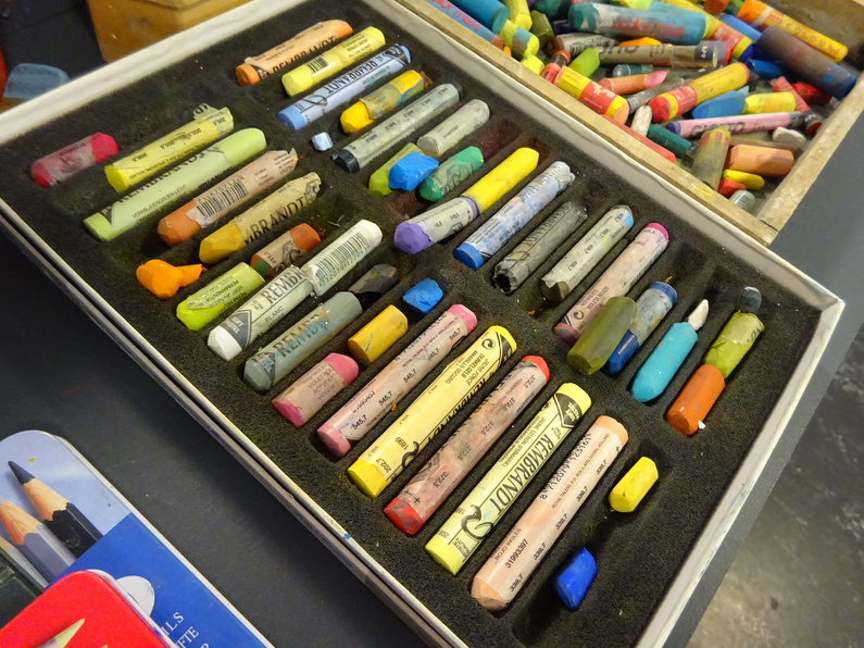 Pastellkreide unserer Kunsttherapie