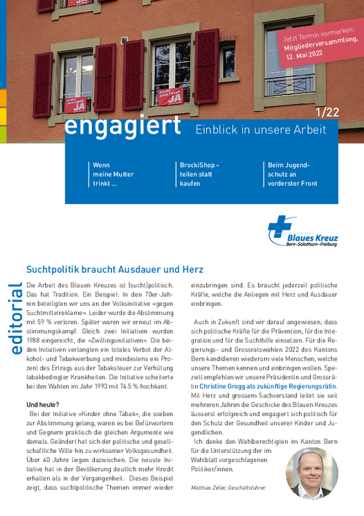 Cover engagiert-Magazin 1/22